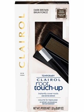 Temporary Root Touch-Up Concealing Powder Dark Brown NWT